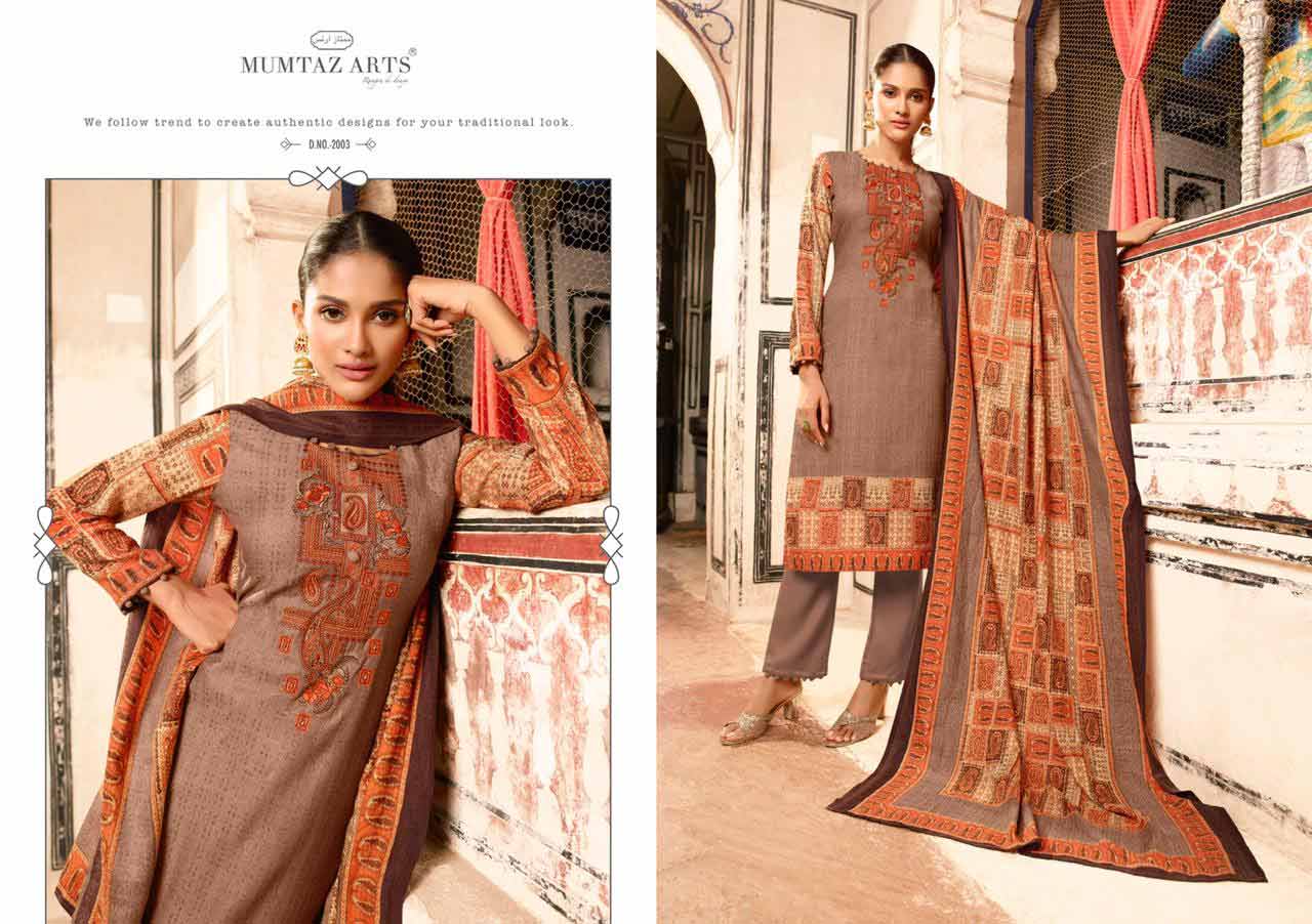 Mumtaz Art Cashmere Vol 1 Karachi Work Suit Mumtaz Art Cashmere Vol 1 Karachi Work Suit
